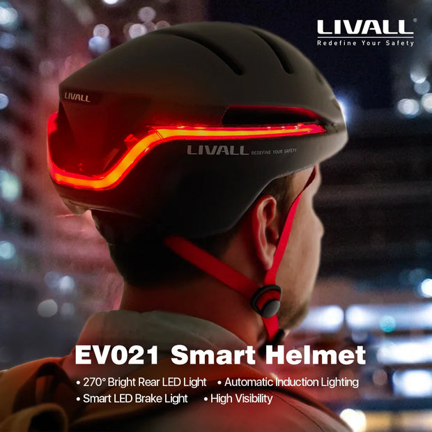 LIVALL EVO21 Smart MTB Bike Light Helmet With Auto SOS alert