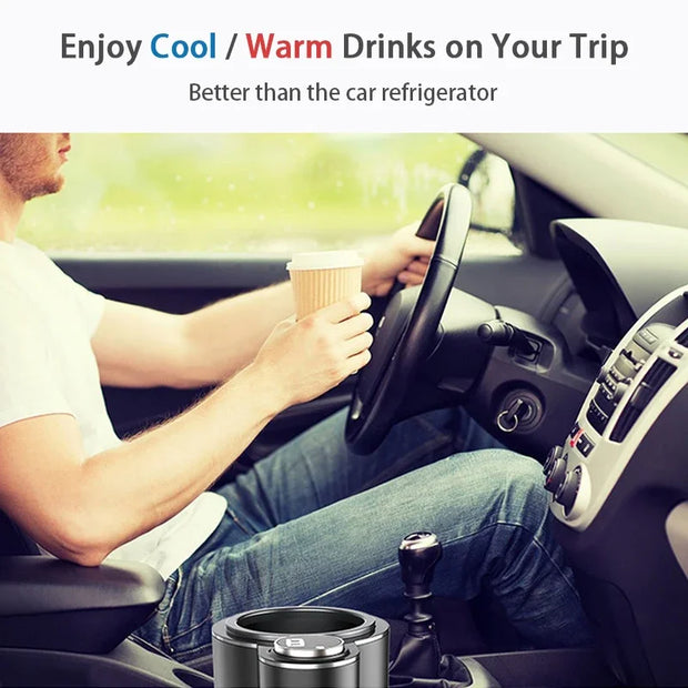 Smart 2 In 1 Car Heating Cooling Cup for Coffee & Drinks
