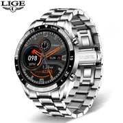 LIGE Smart Watch For Men Full Circle Touch Screen