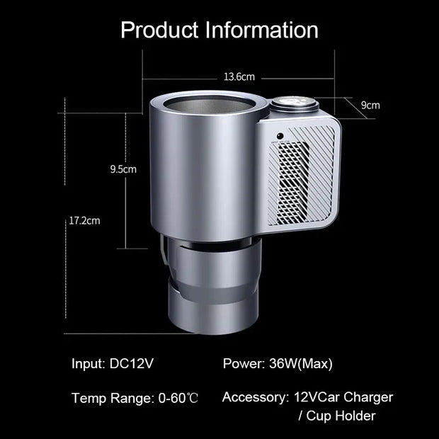 Smart 2 In 1 Car Heating Cooling Cup for Coffee & Drinks