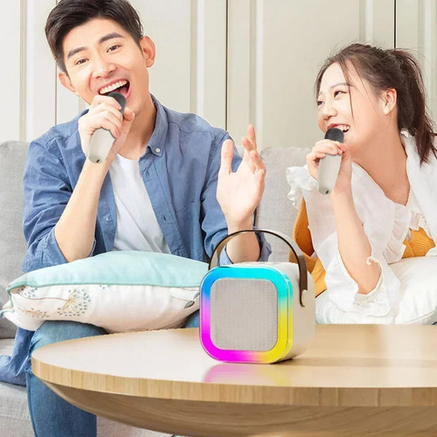 K12 Karaoke Machine Portable 5.3 PA Speaker System with 2 Wireless Microphones