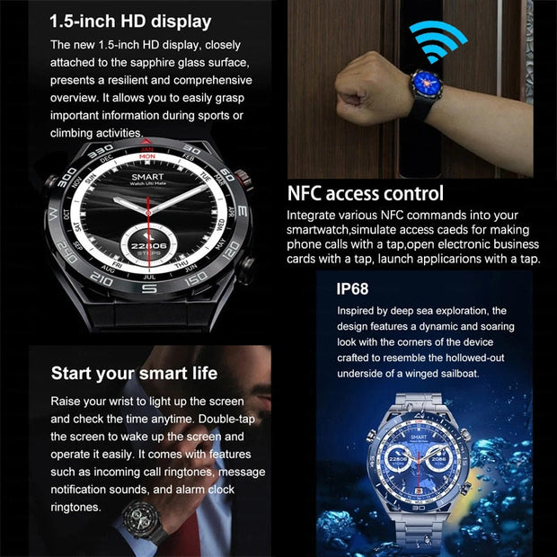Bluetooth Fitness Smartwatch For Men
