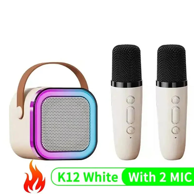 K12 Karaoke Machine Portable 5.3 PA Speaker System with 2 Wireless Microphones
