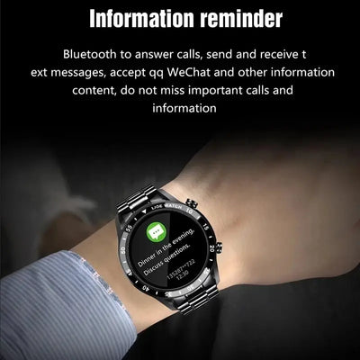 LIGE Smart Watch For Men Full Circle Touch Screen