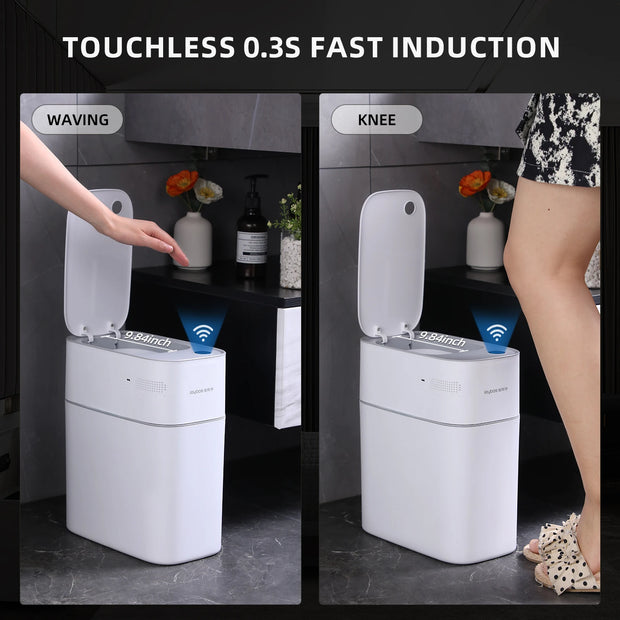 Smart 14L Bathroom Trash Can