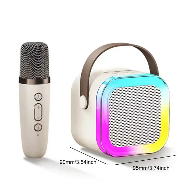 K12 Karaoke Machine Portable 5.3 PA Speaker System with 2 Wireless Microphones