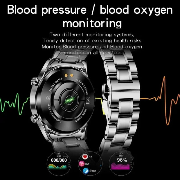 LIGE Smart Watch For Men Full Circle Touch Screen