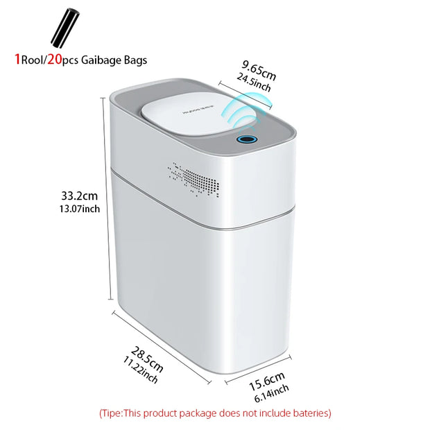 Smart 14L Bathroom Trash Can