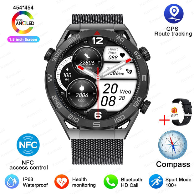 Bluetooth Fitness Smartwatch For Men